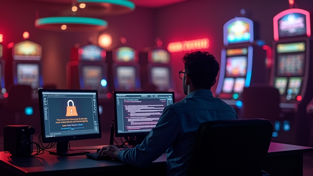 Usuario intentando recuperar acceso con pantalla de error en un entorno de casino